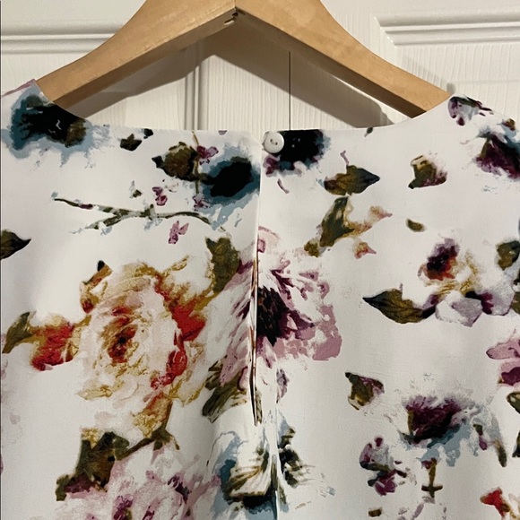 Catherine Malandrino Floral Blouse - White and Pink - Picture 5 of 5